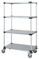 Mobile Cart with 4 solid shelves